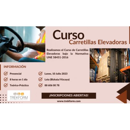CURSO OPERARIO CARRETILLAS ELEVADORAS-PAÍS VASCO