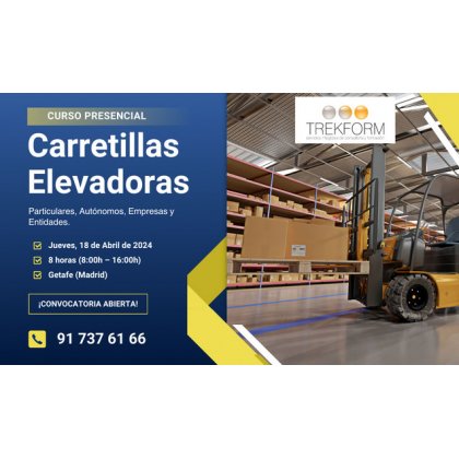 CURSO CARRETILLAS ELEVADORAS EN MADRID-GETAFE