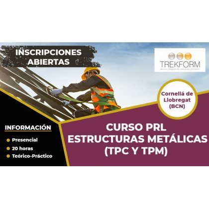 CURSO PRL DE ESTRUCTURAS METÁLICAS EN BARCELONA