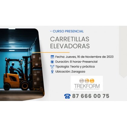 CURSO DE CARRETILLERO TODO EN 1 DÍA – ZARAGOZA