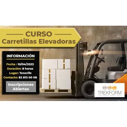 CURSO CARRETILLAS ELEVADORAS EN TENERIFE (2023)
