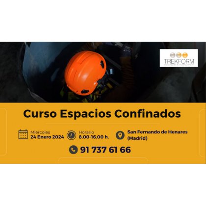 CURSO ESPACIOS CONFINADOS EN MADRID (ENERO 2024)