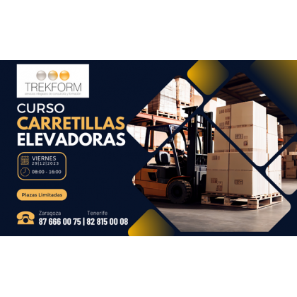 CURSO DE CARRETILLERO EN ZARAGOZA Y TENERIFE