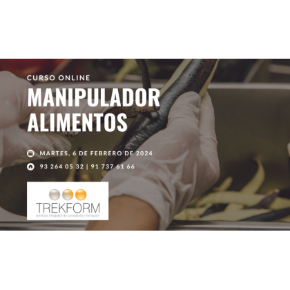 CURSO MANIPULADOR ALIMENTOS – 6 DE FEBRERO 2024