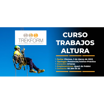 CURSO DE FORMACION TRABAJOS EN ALTURA VALENCIA