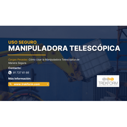 Uso seguro de manipuladora telescópica en cargas