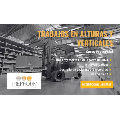 CURSO DE TRABAJOS ALTURA Y VERTICALES BARCELONA