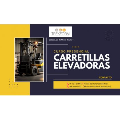CURSO CARRETILLERO EN 1 DÍA ( MADRID Y BARCELONA)