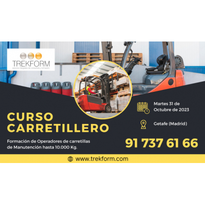 CURSO CARRETILLERO PRESENCIAL GETAFE: ¡TU FUTURO!