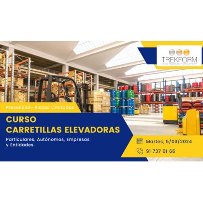 CURSO CARRETILLAS ELEVADORAS EN ALCALÁ DE HENARES