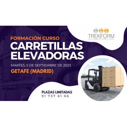 ¡ÚLTIMAS PLAZAS CURSO CARRETILLERO EN GETAFE!