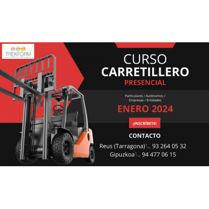 CURSO CARRETILLERO EN TARRAGONA Y GIPUZKOA 2024