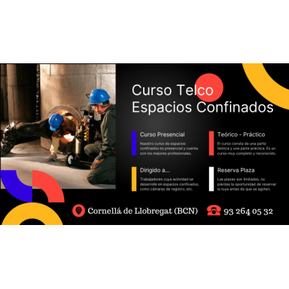 CURSO ESPACIOS CONFINADOS – CORNELLÁ DE LLOBREGAT