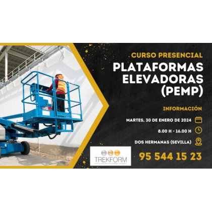 ¡ÚLTIMAS PLAZAS CURSO PLATAFORMAS ELEVADORAS!