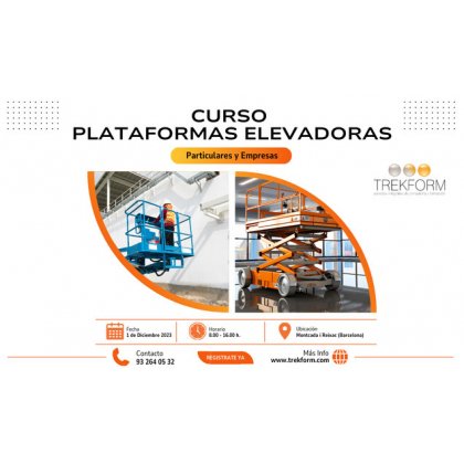 CURSO PLATAFORMAS ELEVADORAS (PEMP) EN 1 SOLO DÍA