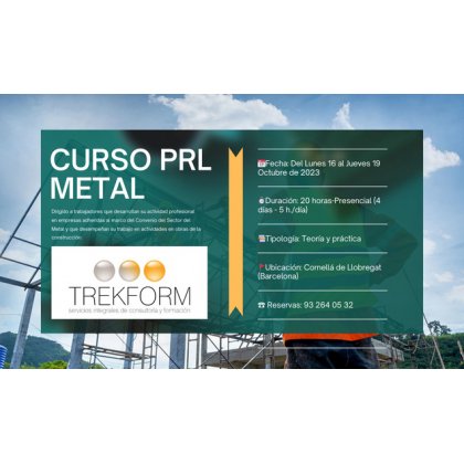 CURSO PRL PARA TRABAJOS METAL