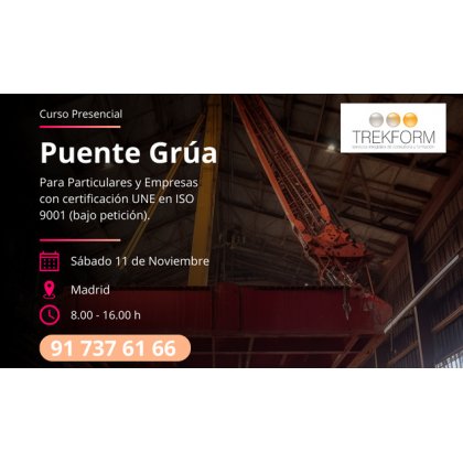 CURSO PUENTE GRÚA EN LA COMUNIDAD DE MADRID