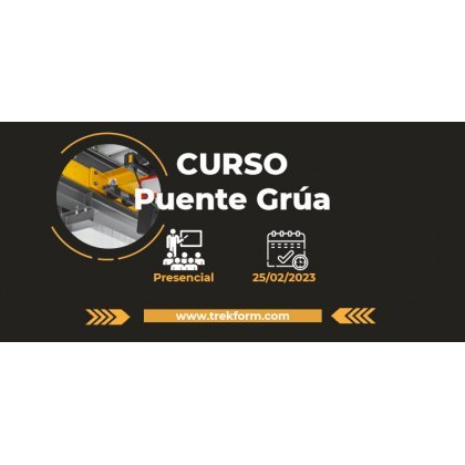 Últimas plazas del curso puente grúa en Barcelona
