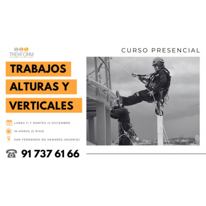 CURSO TRABAJOS EN ALTURA Y VERTICALES EN MADRID