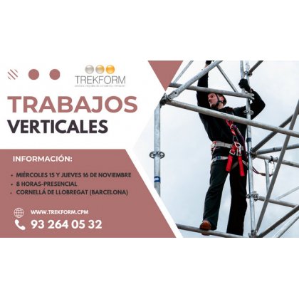 CURSO DE TRABAJOS VERTICALES EN BARCELONA