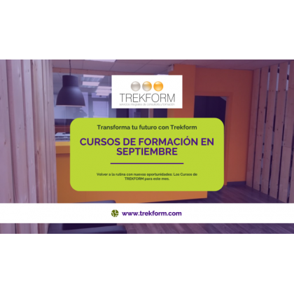 CURSOS DE FORMACIÓN TREKFORM EN SEPTIEMBRE