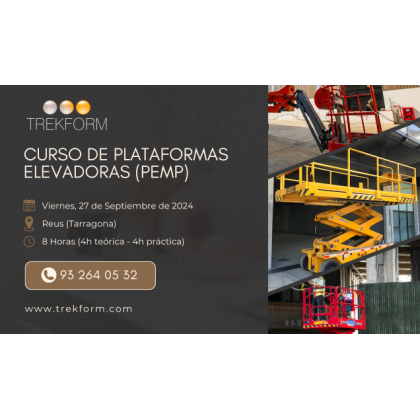 CURSO DE FORMACIÓN PLATAFORMAS ELEVADORAS PEMP