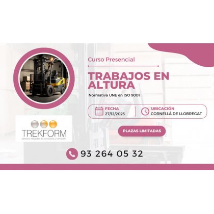 CURSO TRABAJOS EN ALTURA EN EL BAIX LLOBREGAT