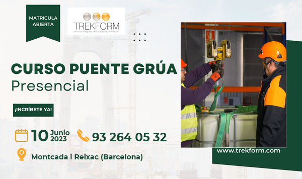 CURSO PUENTE GRÚA TEÓRICO-PRÁCTICO EN BARCELONA
