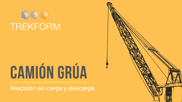 Camión grúa: precisión en carga y descarga