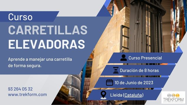 CURSO DE CARRETILLERO TEÓRICO-PRÁCTICO EN LLEIDA