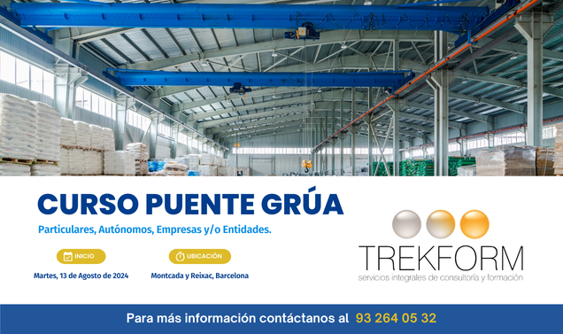 CURSO PUENTE GRÚA EN PROVINCIA DE BARCELONA