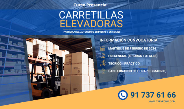 CURSO DE CARRETILLAS ELEVADORAS MADRID (FEBRERO)