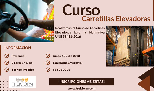 CURSO OPERARIO CARRETILLAS ELEVADORAS-PAÍS VASCO