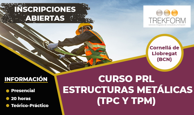 CURSO PRL DE ESTRUCTURAS METÁLICAS EN BARCELONA