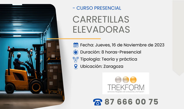 CURSO DE CARRETILLERO TODO EN 1 DÍA – ZARAGOZA