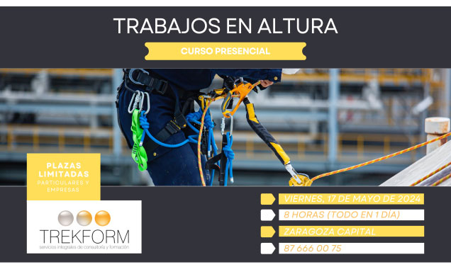 CURSO DE TRABAJOS EN ALTURA – ZARAGOZA CAPITAL