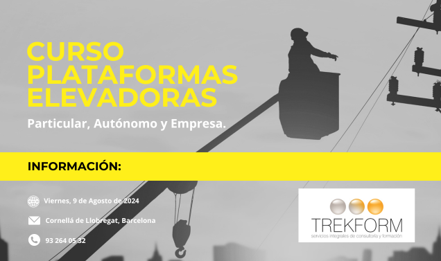 CURSO PLATAFORMAS ELEVADORAS PEMP EN BARCELONA