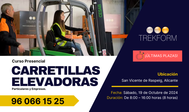 CURSO DE CARRETILLAS ELEVADORAS EN ALICANTE