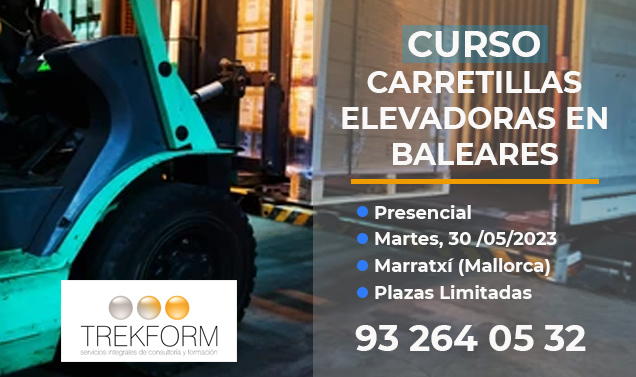 CURSO CARRETILLAS ELEVADORAS EN BALEARES (2023)