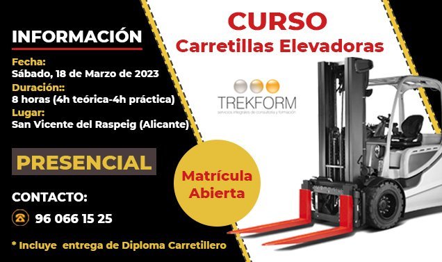 FORMACIÓN CURSO CARRETILLERO EN ALICANTE