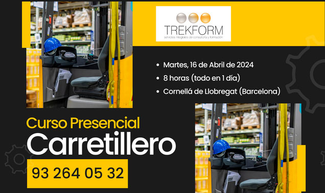 CURSO CARRETILLAS ELEVADORAS EN EL BAIX LLOBREGAT
