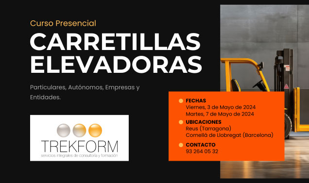 CURSO DE CARRETILLAS ELEVADORAS – TODO EN 1 DÍA
