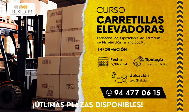 ¡ÚLTIMAS PLAZAS CURSO CARRETILLERO BIZKAIA!