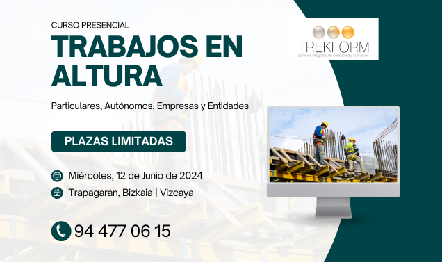 CURSO TRABAJOS EN ALTURA EN TRAPAGARAN, BIZKAIA