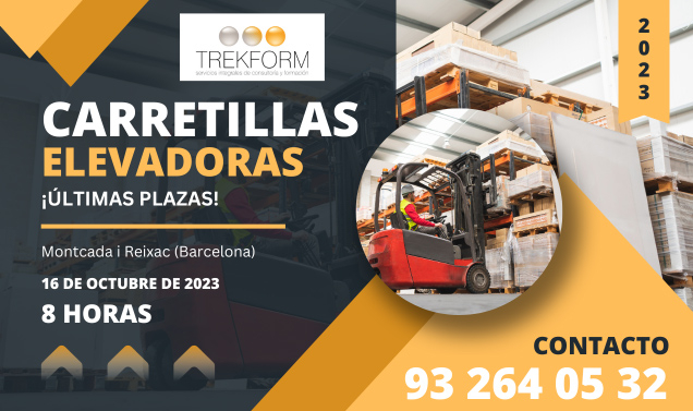 CURSO DE CARRETILLERO EN MONTCADA I REIXAC ¡ÚLTIMA OPORTUNIDAD!