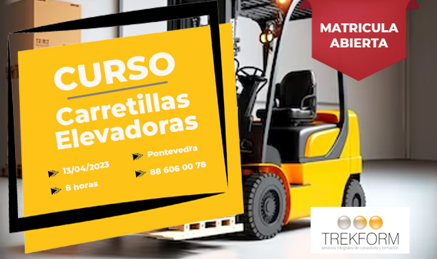 CURSO CARRETILLAS ELEVADORAS EN PONTEVEDRA 2023