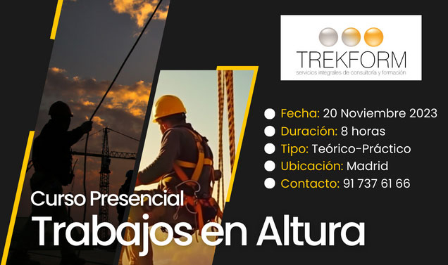 CURSO TRABAJOS ALTURA EN MADRID ¡ÚLTIMAS PLAZAS!