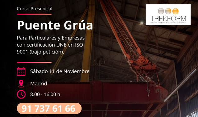 CURSO PUENTE GRÚA EN LA COMUNIDAD DE MADRID