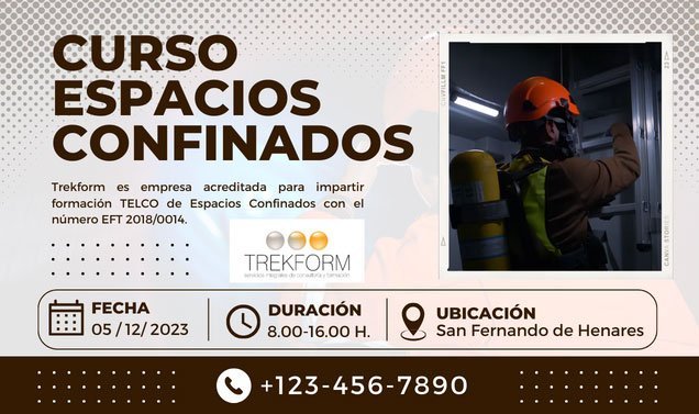 CURSO TELCO DE ESPACIOS CONFINADOS EN MADRID