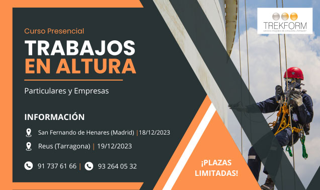 Curso de trabajos en altura en Madrid y Tarragona